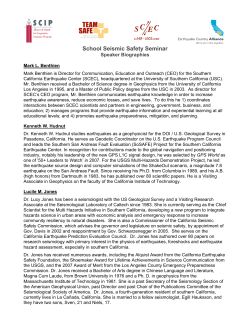 School Seminar Biosketches