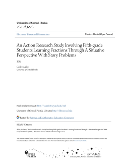 An Action Research Study Involving Fifth-grade Students