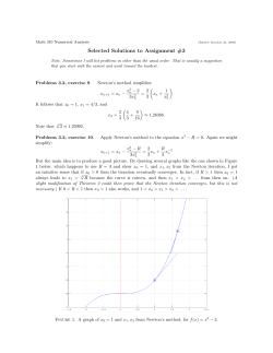 Selected Solutions to Assignment #3