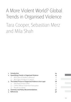 A More Violent World? Global Trends in Organised Violence