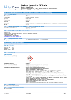 Sodium Hydroxide, 50% w/w