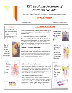 November-December - ESL In-Home Program of Northern Nevada