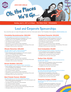 Lead and Corporate Sponsorships