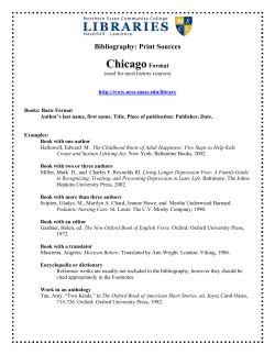 Citing Print Sources