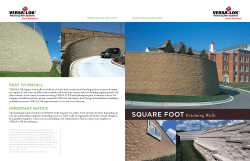 SQUARE FOOT Retaining Walls