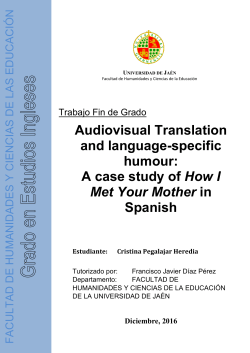Audiovisual Translation and language-specific humour: A