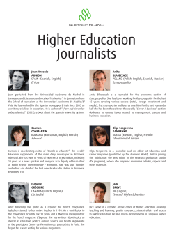 Higher Education Journalists