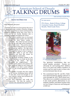 talking drums - American School of Douala