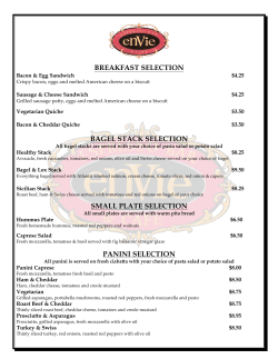 BREAKFAST SELECTION BAGEL STACK SELECTION SMALL