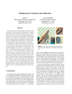 Multiperspective Projection and Collineation