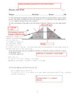 40 n = 1.4 n = 1.3 40 &theta;