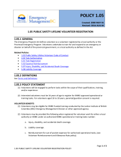 POLICY 1.05 - Province of British Columbia