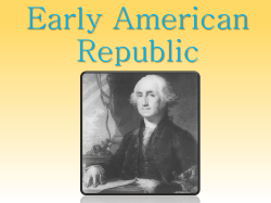 Early Republic and George Washington-2015