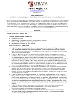 Sara E. Knight, PE - STRATA EARTH SERVICES