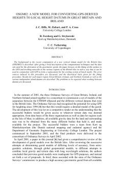 OSGM02: A NEW GEOID MODEL FOR THE BRITISH ISLES