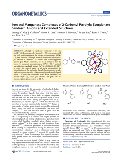 Iron and Manganese Complexes of 2-Carbonyl