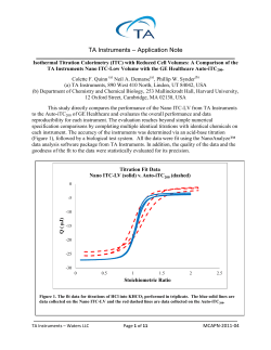 TA Instruments &ndash; Application Note