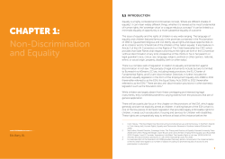 Non-Discrimination and Equality