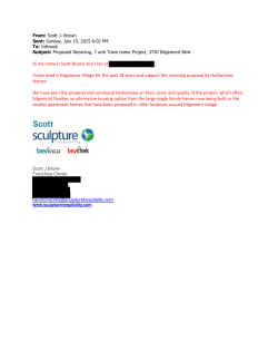 Hi my name is Scott Brown and I live at . I have lived in Edgemont