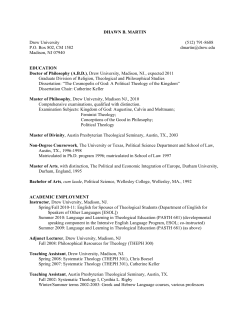 DHAWN B. MARTIN Drew University