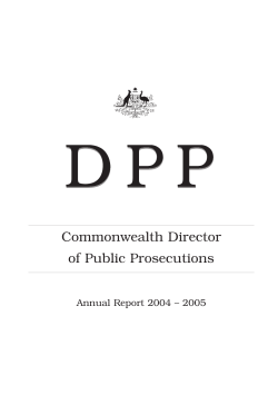 Office of the DPP - Commonwealth Director of Public Prosecutions