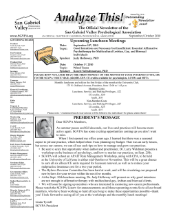 Newsletter Sept-Oct - San Gabriel Valley Psychological Association