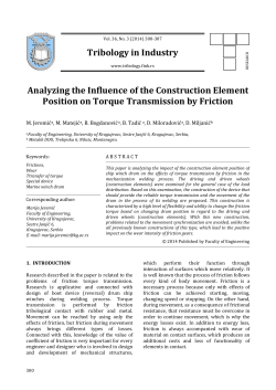 Analyzing the Influence of the Construction Element Position