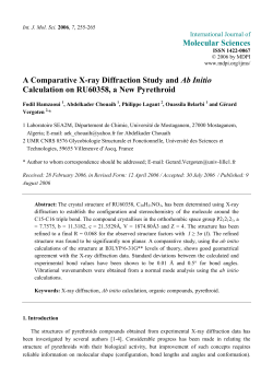 A Comparative X-ray Diffraction Study and Ab Initio Calculation on