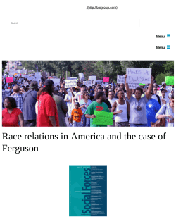 Race relations in America and the case of