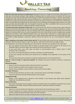 Financing - Valley Tax Advisors, LLC