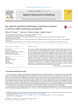 The Optimal Sequential Information Acquisition