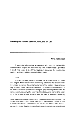 Screwing the System: Sexwork, Race, and the Law