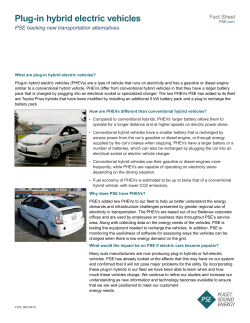 Plug-in hybrid electric vehicles