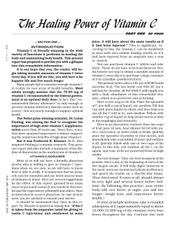 The Healing Power of Vitamin C