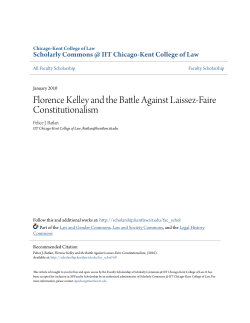 Florence Kelley and the Battle Against Laissez