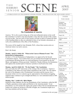 the sudbury senior scene april