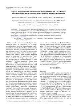 Optical Resolution of Racemic Amino Acids through DNA