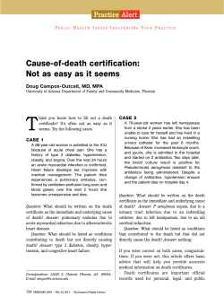 Cause-of-death certification: Not as easy as it seems