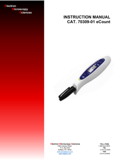 INSTRUCTION MANUAL CAT. 70309-01 eCount