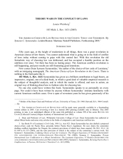 Symeon C. Symeonides. Leiden/Boston: Martinus