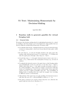 S1 Text: Maintaining Homeostasis by Decision-Making