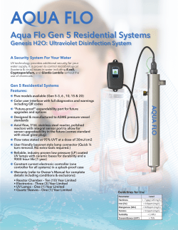Aqua Flo Gen 5 Residential Systems