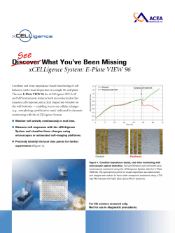E-Plate View - ACEA Biosciences