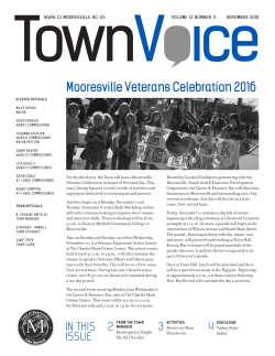 November 2016 - Town of Mooresville