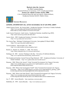 Rockets into the Aurora Bibliography