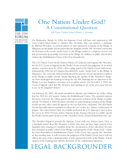 One Nation Under God? - Pew Forum on Religion and Public Life