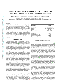 Target Studies for the Production of Lithium8 for Neutrino Physics