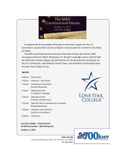 An opportunity for the people of Houston to