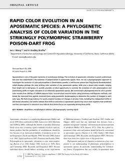 rapid color evolution in an aposematic species
