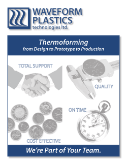 brochure, here - Waveform Plastics